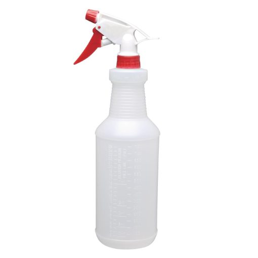 Jantex Colour-Coded Trigger Spray Bottle Red 750ml (CD815)