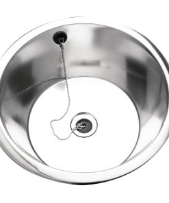 Franke Sissons Stainless Steel Rimmed Edge Round Inset Sink Bowl 355mm (CD985)