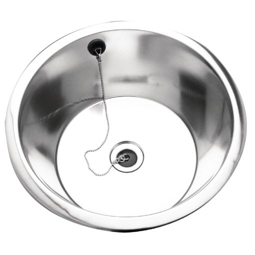 Franke Sissons Stainless Steel Rimmed Edge Round Inset Sink Bowl 430mm (CD986)