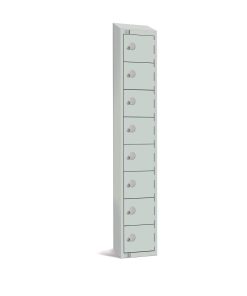 Elite Eight Door Electronic Combination Locker with Sloping Top Grey (CE100-ELS)