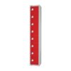 Elite Eight Door Coin Return Locker with Sloping Top Red (CE108-CNS)