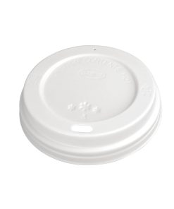 Fiesta Disposable Coffee Cup Lids White 340ml / 12oz and 455ml / 16oz (Pack of 1000) (CE257)