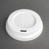 Fiesta Disposable Coffee Cup Lids White 225ml / 8oz (Pack of 50) (CE263)