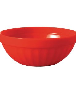 Kristallon Polycarbonate Bowls Red 102mm (Pack of 12) (CE277)