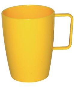 Kristallon Polycarbonate Handled Beakers Yellow 284ml (Pack of 12) (CE286)