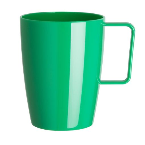 Kristallon Polycarbonate Handled Beakers Green 284ml (Pack of 12) (CE287)