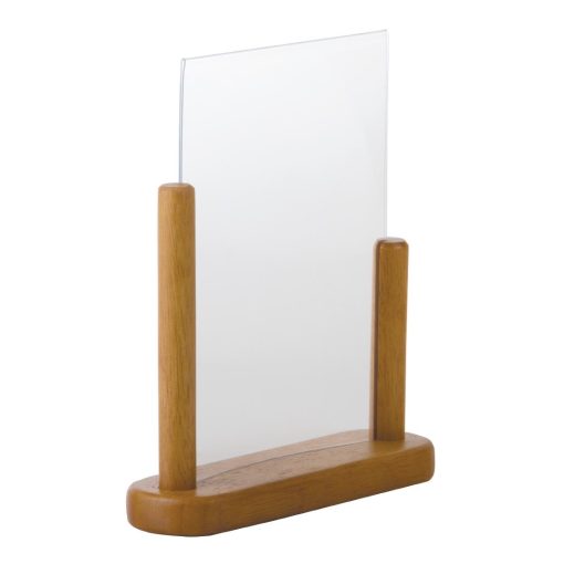 Securit Acrylic Menu Holder With Wooden Frame A5 (CE408)