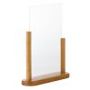 Securit Acrylic Menu Holder With Wooden Frame A4 (CE409)