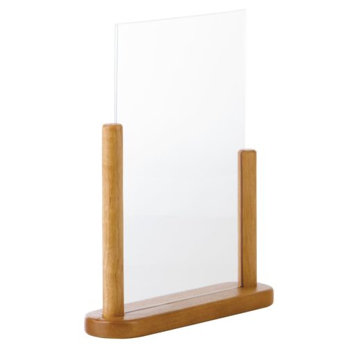 Securit Acrylic Menu Holder With Wooden Frame A4 (CE409)