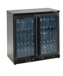 Gamko Bottle Cooler - Double Hinged Door 250 Ltr Black (CE553)