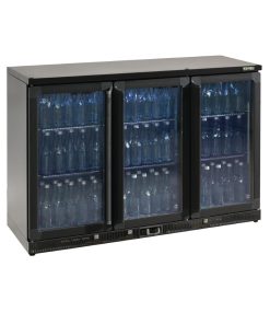 Gamko Bottle Cooler - Triple Hinged Door 315 Ltr Black (CE556)