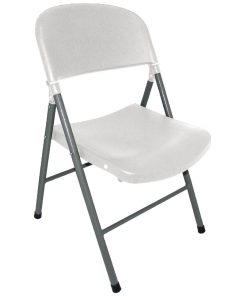 Bolero Foldaway Utility Chairs White (Pack of 2) (CE692)