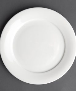 Churchill Art de Cuisine Menu Mid Rimmed Plates 202mm (Pack of 6) (CE755)