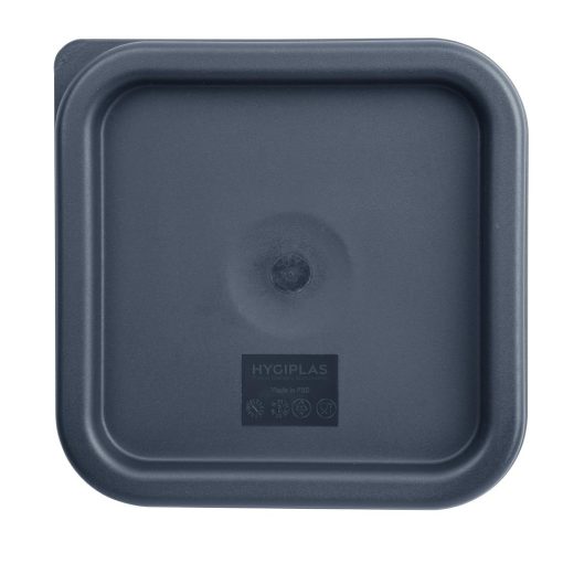 Vogue Square Food Storage Container Lid Blue Small (CF043)