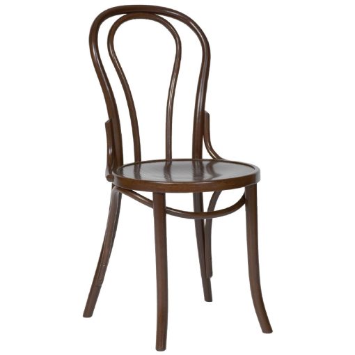 Fameg Bentwood Bistro Side Chairs Walnut Finish (Pack of 2) (CF139)