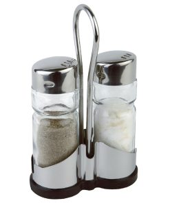 Salt and Pepper Cruet Set and Stand (CF295)