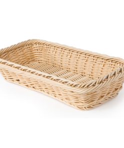 Polypropylene Natural Rattan Basket 1/3 GN (CF304)