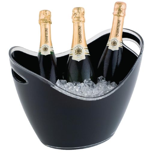 APS Black Acrylic Wine And Champagne Bucket Large (CF311)