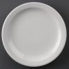 Athena Hotelware Narrow Rimmed Plates 205mm (Pack of 12) (CF362)