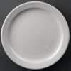 Athena Hotelware Narrow Rimmed Plates 254mm (Pack of 12) (CF364)