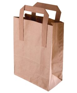 Fiesta Green Recycled Brown Paper Carrier Bags Large (Pack of 250) (CF592)