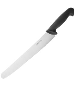 Hygiplas Serrated Pastry Knife Black 25.5cm (CF895)