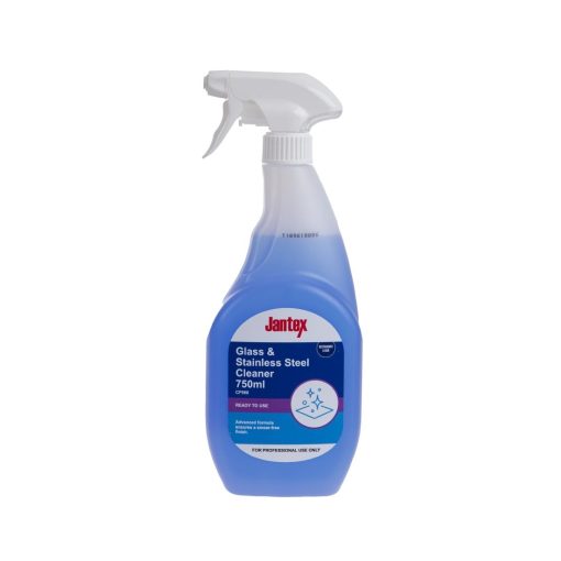 Jantex Glass and Stainless Steel Cleaner Ready To Use 750ml (Single Pack) (CF980)