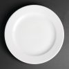 Royal Porcelain Classic White Wide Rim Plates 240mm (Pack of 12) (CG008)