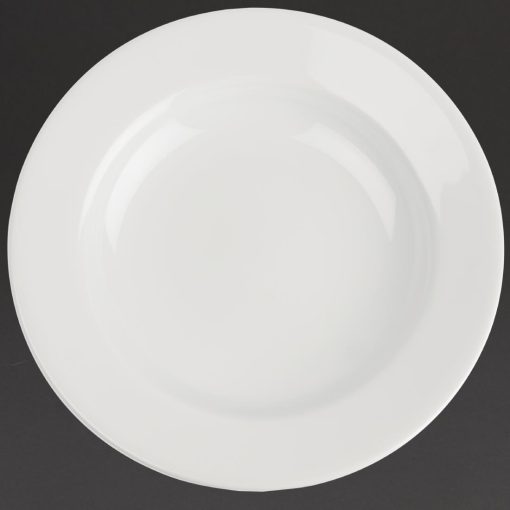 Royal Porcelain Classic White Wide Rim Plates 280mm (Pack of 12) (CG010)