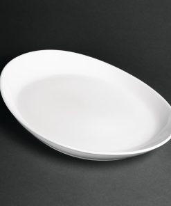 Royal Porcelain Classic White Oval Plates 340mm (Pack of 12) (CG016)