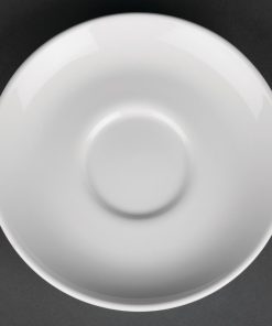 Royal Porcelain Classic White Cappuccino Saucers 150mm (Pack of 12) (CG031)