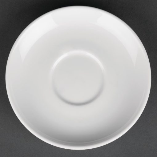 Royal Porcelain Classic White Espresso Cups Saucer 125mm (Pack of 12) (CG034)