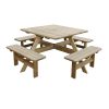 Rowlinson Square Wooden Picnic Table 6.5ft (CG096)