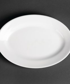 Royal Porcelain Oriental Oval Plates 230mm length (Pack of 12) (CG120)