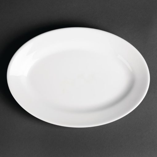 Royal Porcelain Oriental Oval Plates 230mm length (Pack of 12) (CG120)