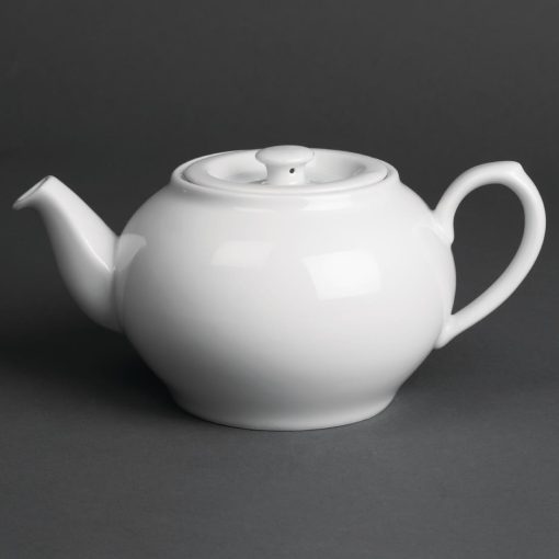 Royal Porcelain Oriental Teapots with Lids 600ml (Pack of 2) (CG124)