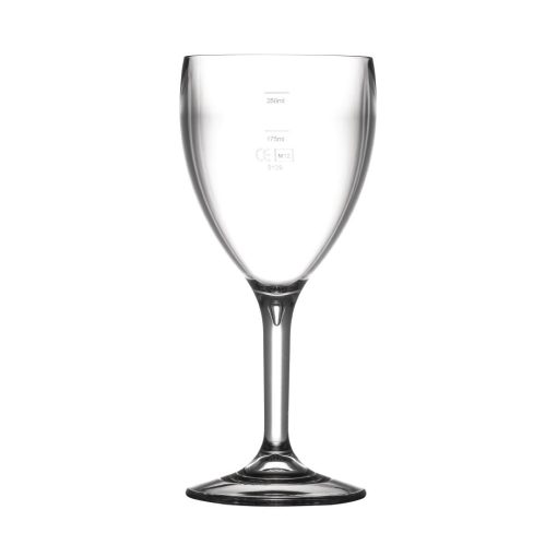BBP Polycarbonate Wine Glasses 310ml CE Marked at 175ml and 250ml (Pack of 12) (CG299)