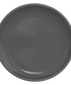 Olympia Cafe Coupe Plate Charcoal 205mm (Pack of 12) (CG354)