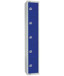 Elite Five Door Coin Return Locker Blue (CG612-CN)