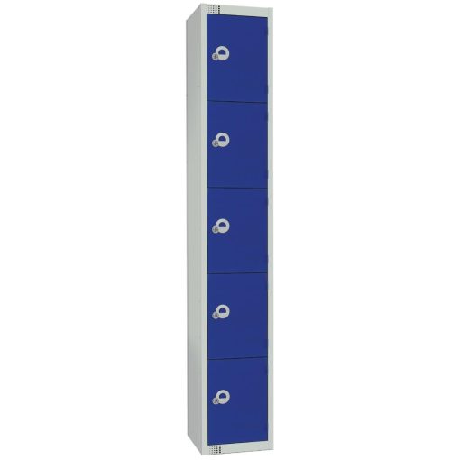 Elite Five Door Padlock Locker Blue (CG612-P)