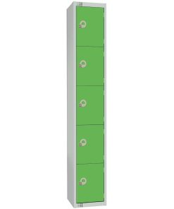 Elite Five Door Padlock Locker Green (CG614-P)