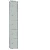 Elite Five Door Electronic Combination Locker with Sloping Top Grey (CG615-ELS)