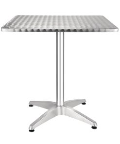 Bolero Square Stainless Steel Bistro Table 700mm (Single) (CG834)