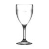 BBP Polycarbonate Wine Glasses 255ml CE Marked at 175ml (Pack of 12) (CG943)
