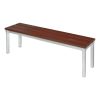 Enviro Outdoor Walnut Effect Faux Wood Bench 3ft (CK814)