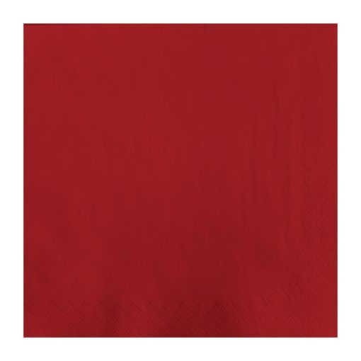 Fasana Professional Tissue Napkins Red 330mm (Pack of 1500) (CK875)