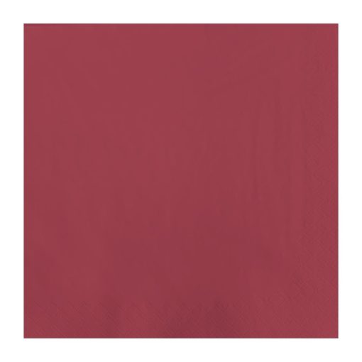 Fasana Lunch Napkins Bordeaux 330mm (Pack of 1500) (CK879)