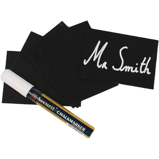 Securit Mini Chalkboard Tag Making Kit A8 (Pack of 20) (CL310)