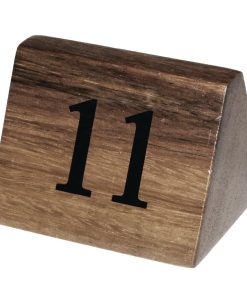 Olympia Acacia Table Number Signs Numbers 11-20 (CL393)