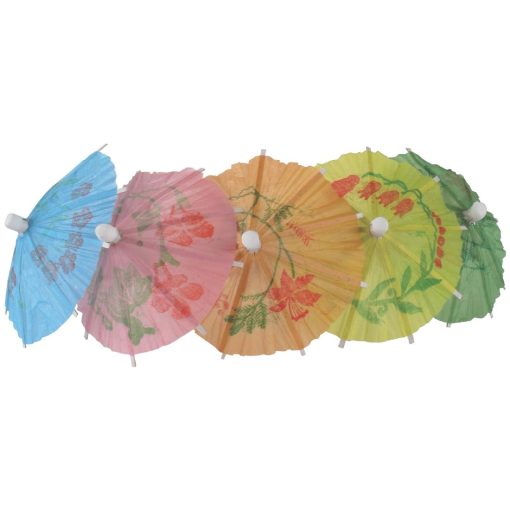 Paper Parasols Mixed Colours (Pack of 144) (CL443)